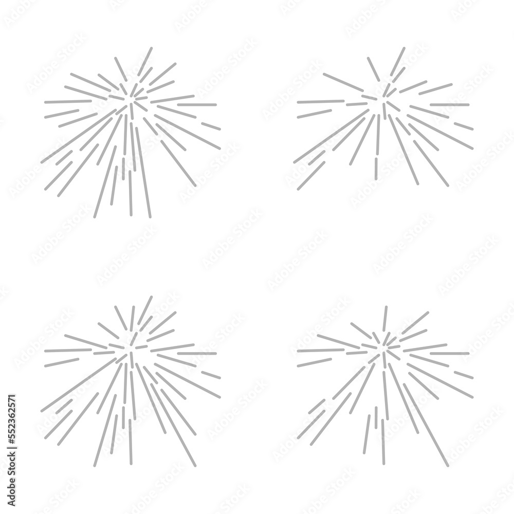 sparklers icon on a white background, vector illustration sparklers icon on a white background, vector illustration