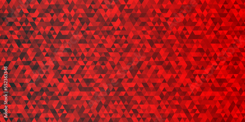 Abstract red triangle shape particle background. Geometric red white triangle texture background