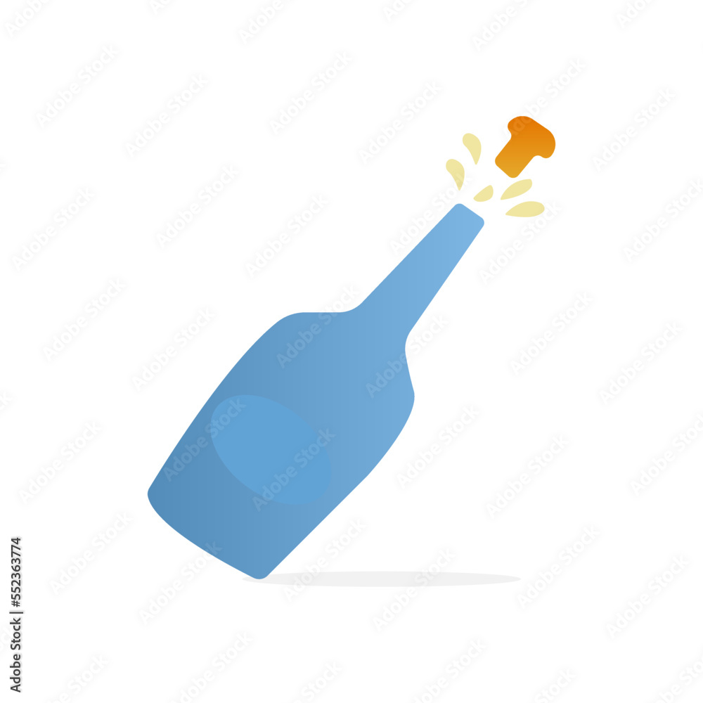 champagne bottle icon, vector illustration champagne bottle icon, vector illustration