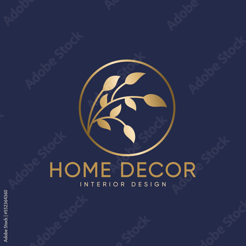 Vector templates of abstract green leaf logo designs - for medical, yoga, spa classes, beauty. Circles made with Vector leave