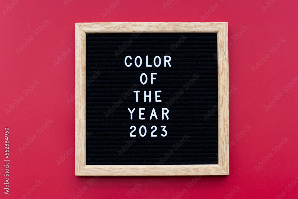 Background Color of the year 2023 viva magenta. Trendy colors concept, mockup with copy space