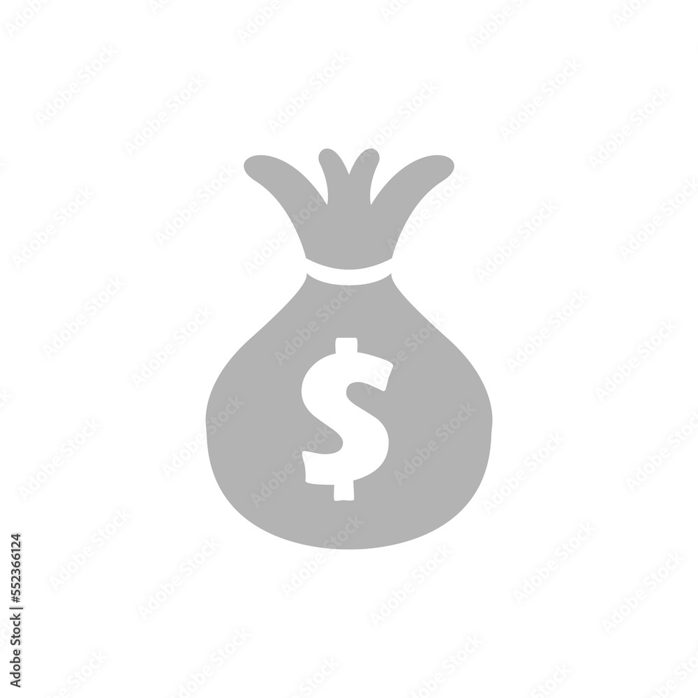 money bag icon, vector illustration money bag icon, vector illustration