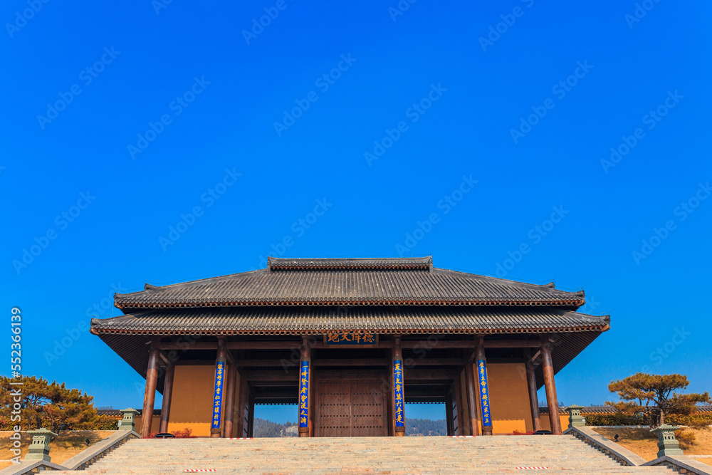 Jining, Shandong Province, the birthplace of Confucius Nishan Holy landscape architecture
