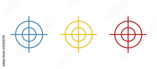 sniper scope icon, vector illustration
