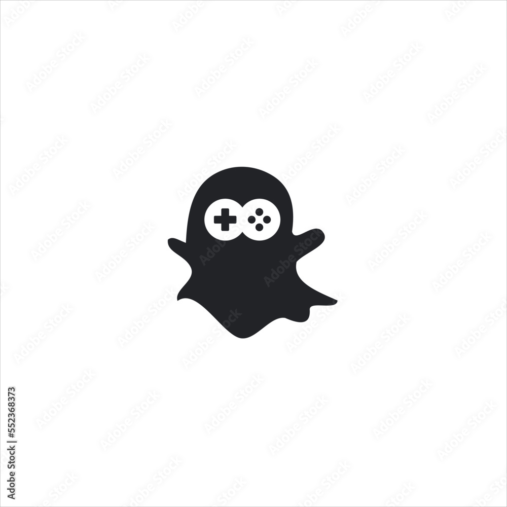 Logo game icon abstract joystick shape For esport line art gaming logo vector on the white background. Logo game icon abstract joystick shape For esport line art gaming logo vector on the white background.