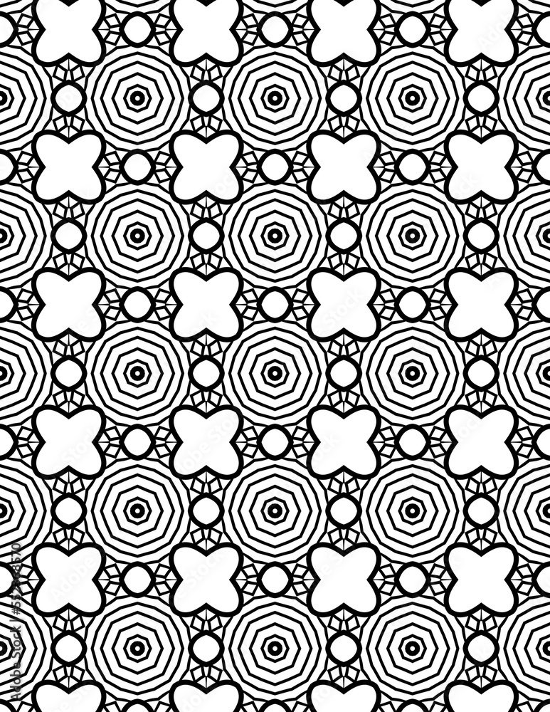 Black and white geometric pattern Pages for your coloring book Black and white geometric pattern Pages for your coloring book