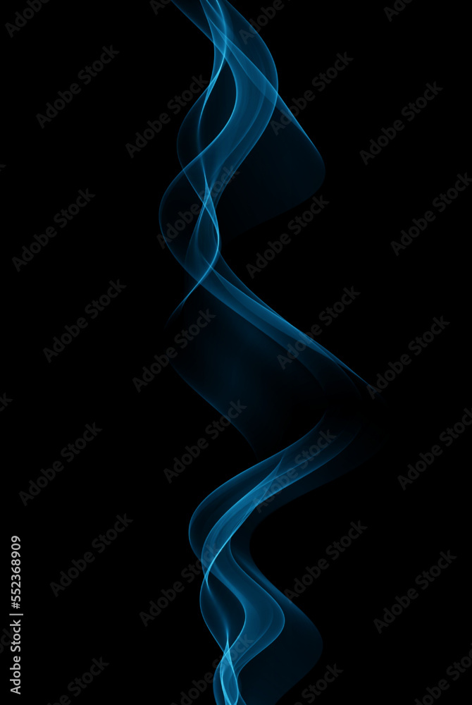 Transparent wavy smoky smooth blue wave flow on dark background Brochure, banner, poster, cover, presentation, sale. Transparent wavy smoky smooth blue wave flow on dark background Brochure, banner, poster, cover, presentation, sale.