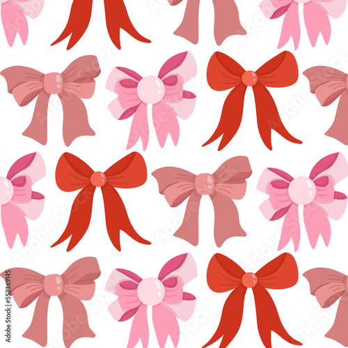 seamless pattern with pink flowers