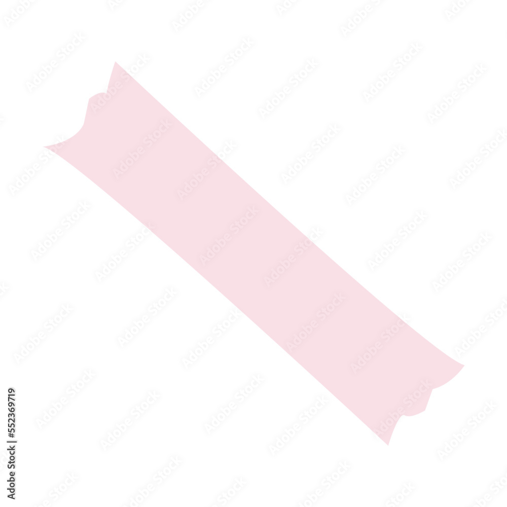 Realistic strip light pink adhesive tape Vector Image