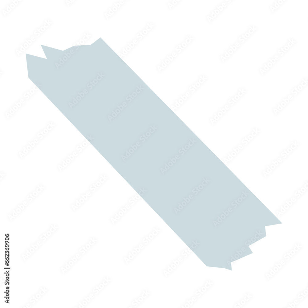 Sticky Tape Ripped Colorful blue ripped scotch, sticky tape, torn paper piece isolated on ...