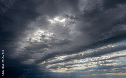 Fototapeta Naklejka Na Ścianę i Meble -  moody dark clouds