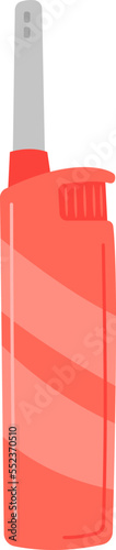 Lighter flat icon Steel incendiary device