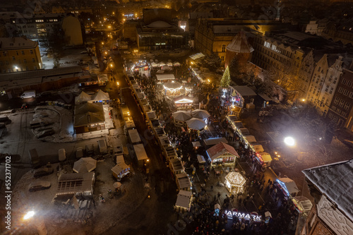 christmas market in gdansk city