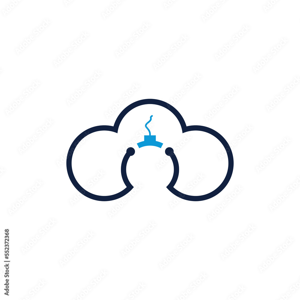 abstract network cloud logo vector design abstract network cloud logo vector design