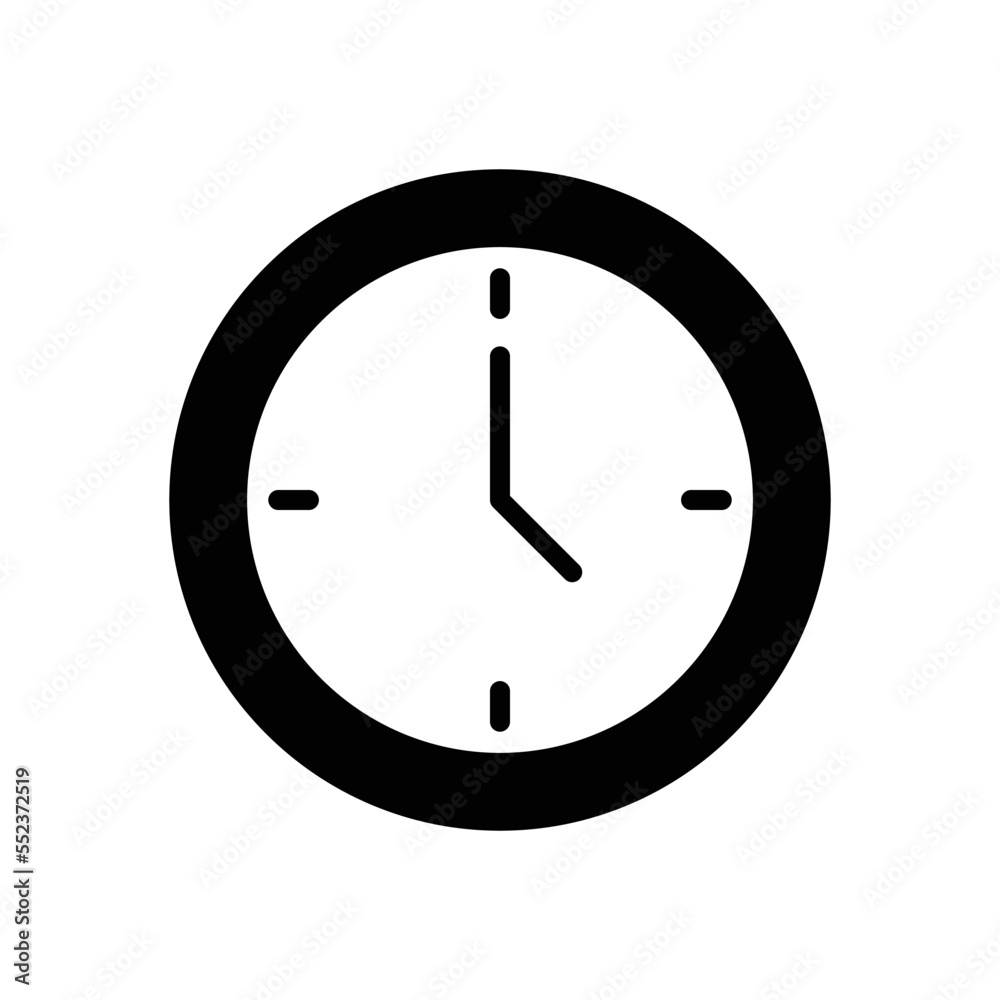 clock icon vector design simple and modern clock icon vector design simple and modern