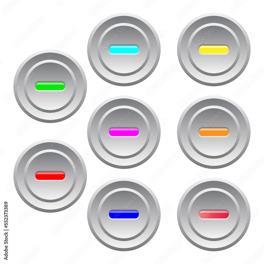 Circle switch Led on off button electricity website background template vector illustration Circle switch Led on off button electricity website background template vector illustration