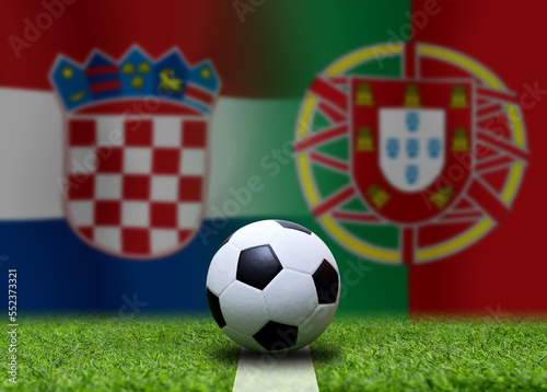 Football Cup competition between the national Croatia and national Portuguese.