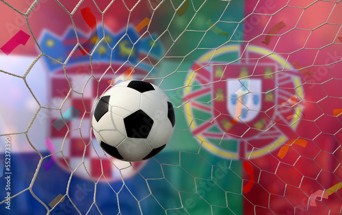 Football Cup competition between the national Croatia and national Portuguese.