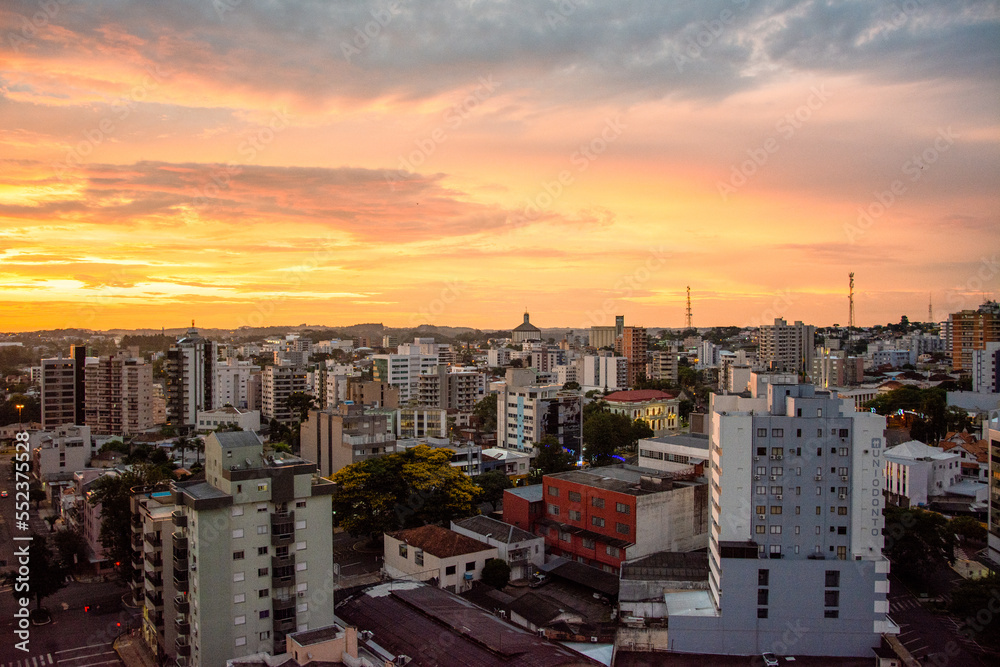 Sunset of Erechim, Brazil