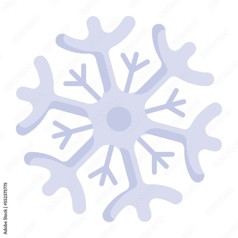 Snowflakes editable icon, vector design of snow pattern