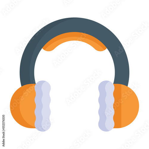 Earmuff winter clothes vector icon design