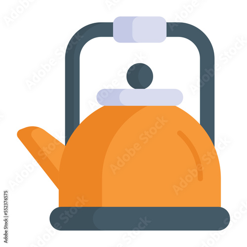 An amazing icon of tea kettle, kitchenware cooking pot