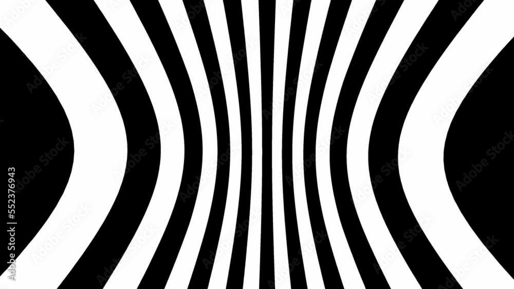 Motion background with moving geometric shapes .
Black and white abstract background.Seamless loop video.