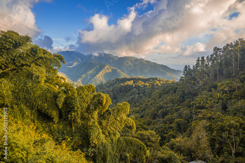 Canvas Print The Blue Mountains in Jamaica, Caribbean, Middle America.