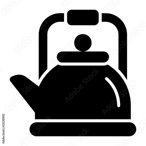 An amazing icon of tea kettle, kitchenware cooking pot
