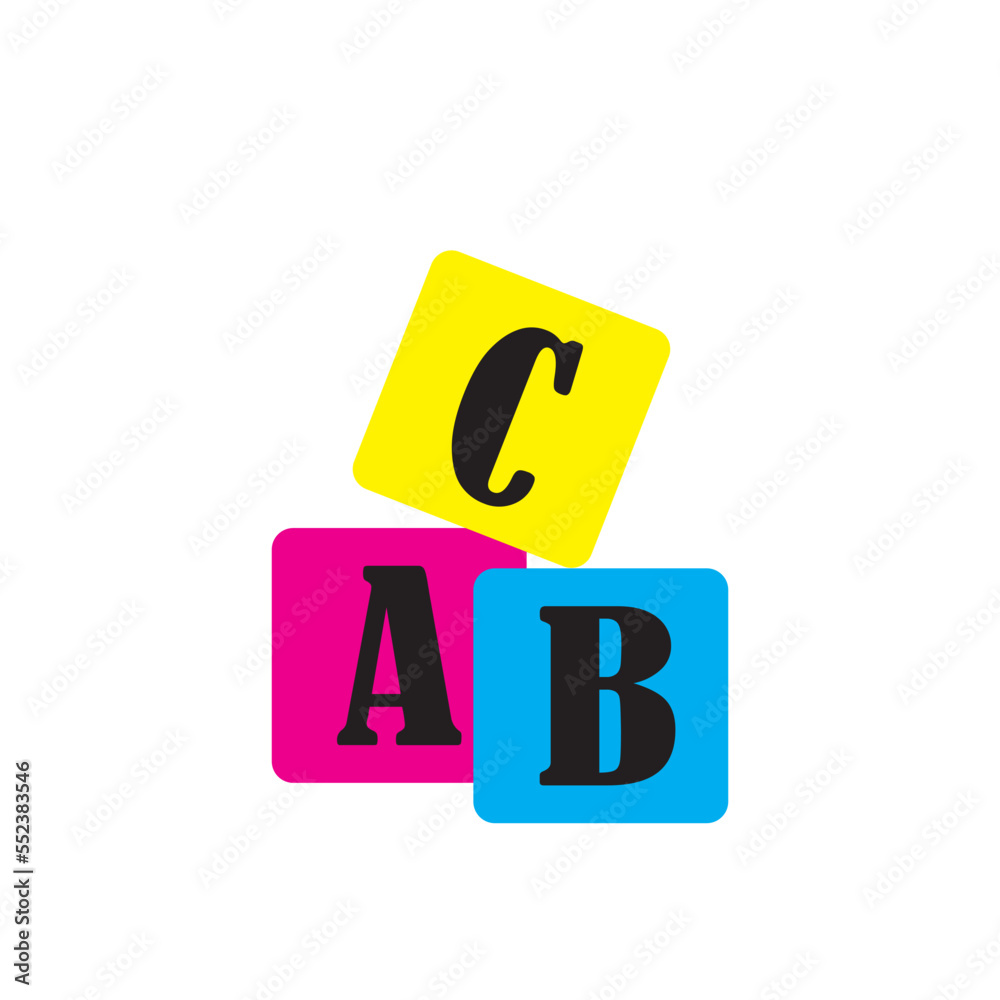 Organic Children's Toys Blocks Illustration Organic Children's Toys Blocks Illustration