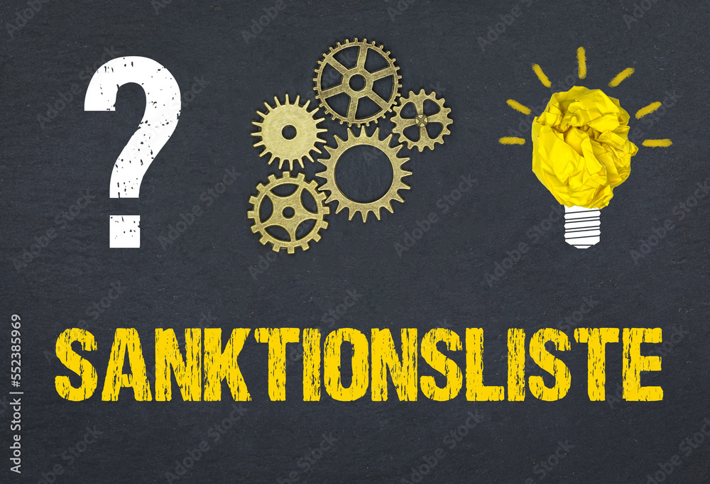 Obraz premium Sanktionsliste