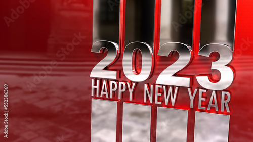Happy New Year 2023 silver ...