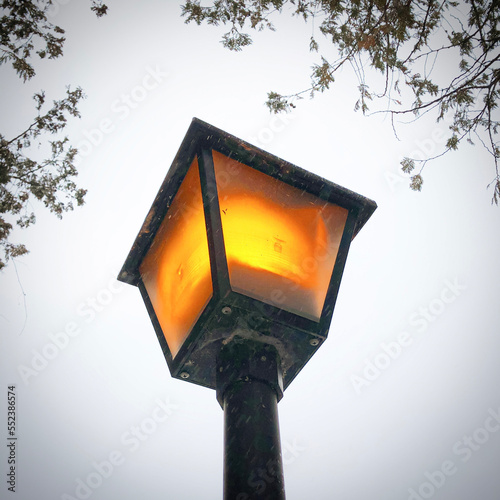 warm street lamp photo