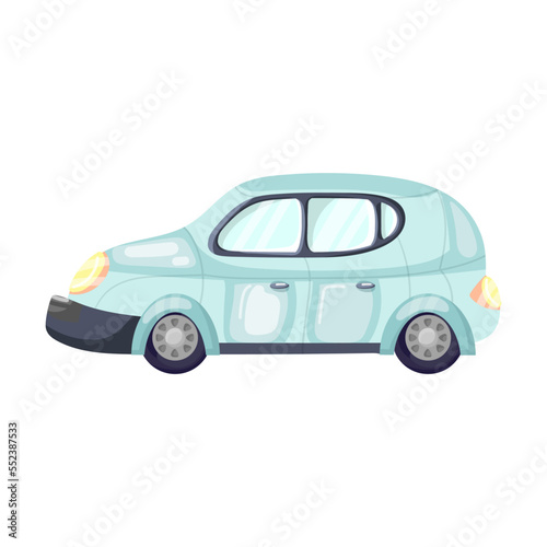 Classic and modern model of car, auto industry isolated on white background. Evolution of automobiles vector illustration. Transport, transportation, history concept