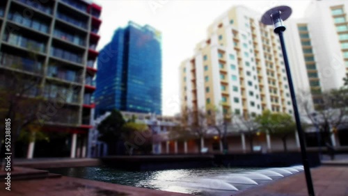 Wallpaper Mural Animation of road traffic and cityscape moving in fast motion Torontodigital.ca