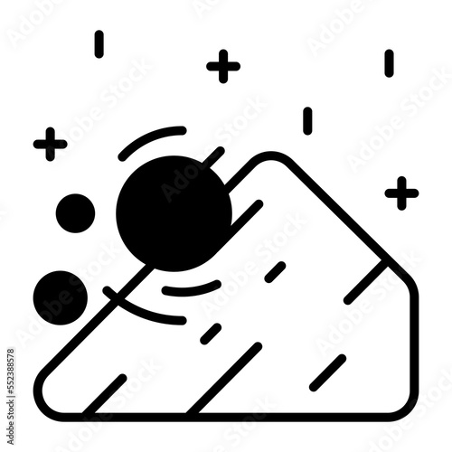 Avalanche vector icon design in trendy style