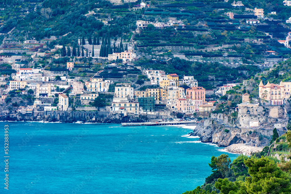 Minori village by Amalfi Coast, Italy