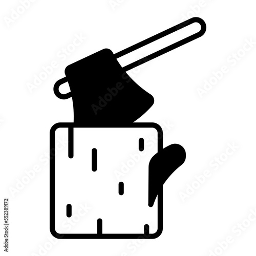 An icon of woodcutter easy to download, easy to use