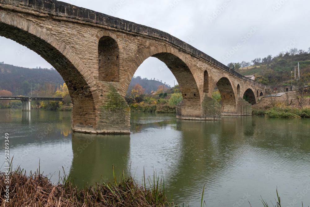 Romanesque bridge in Puente la Reina. Way of St. James