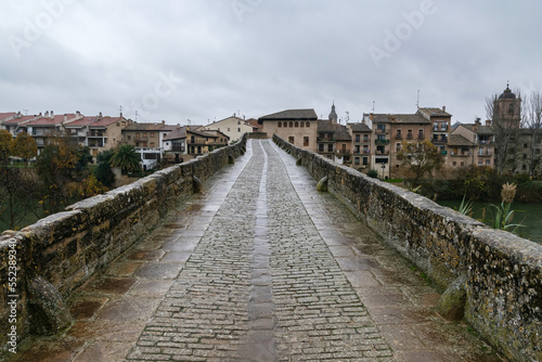Way of St. James. Romanesque bridge in Puente la Reina
