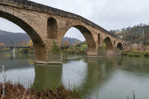 Romanesque bridge in Puente la Reina. Way of St. James