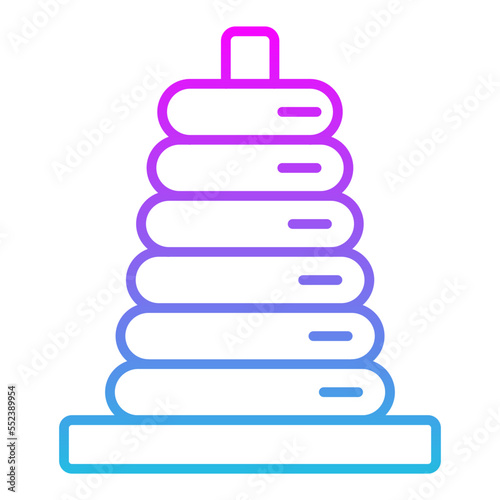 Stacker Line Gradient Icon