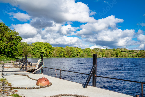 The pier at Parke's Castle in County Leitrim, Ireland photo