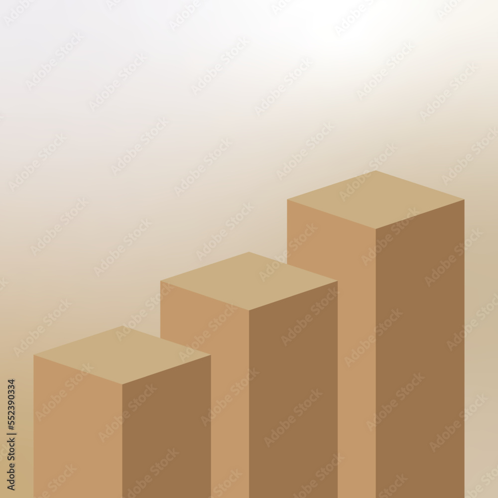 Fototapeta premium realistic podium design background