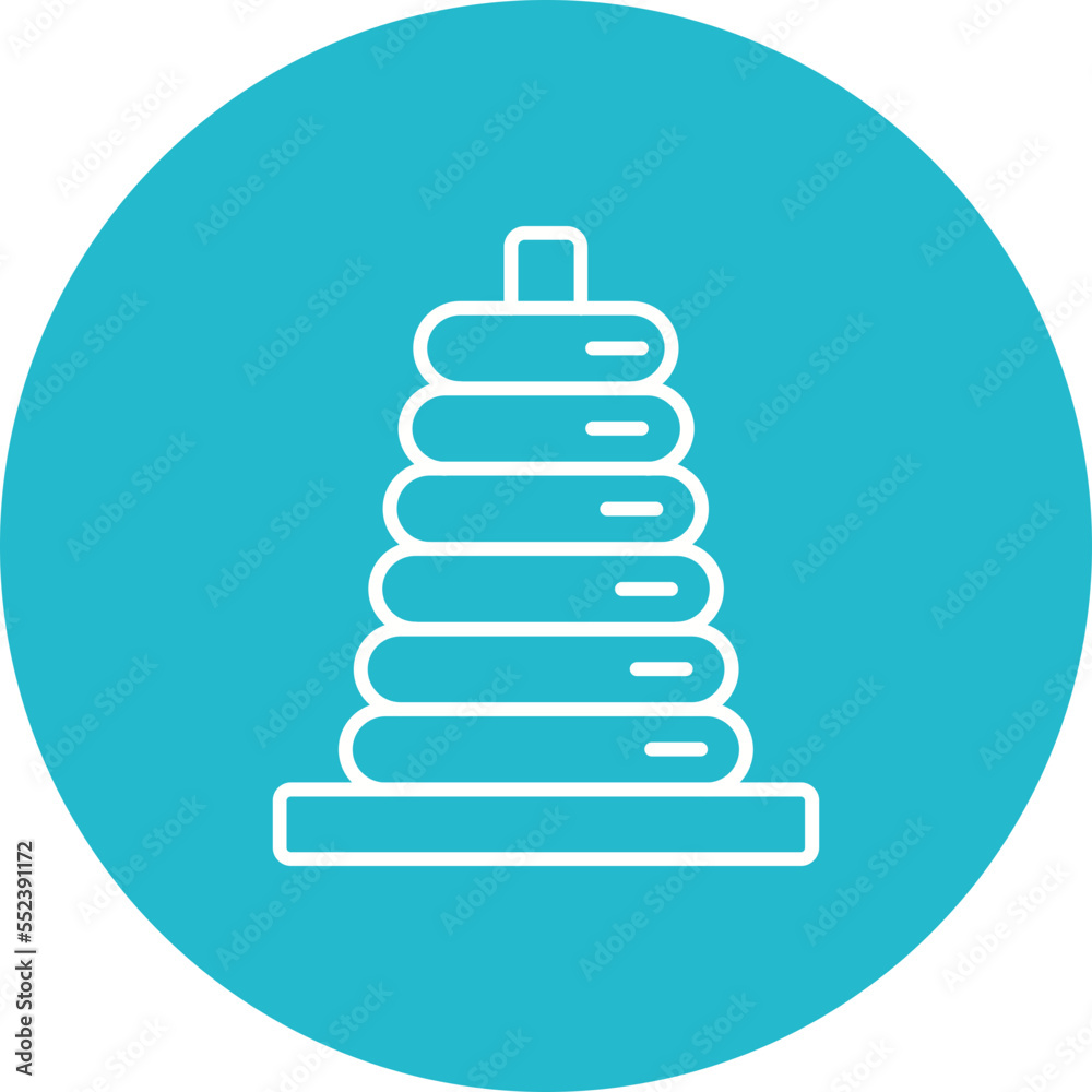 Stacker Multicolor Circle Line Inverted Icon Stacker Multicolor Circle Line Inverted Icon