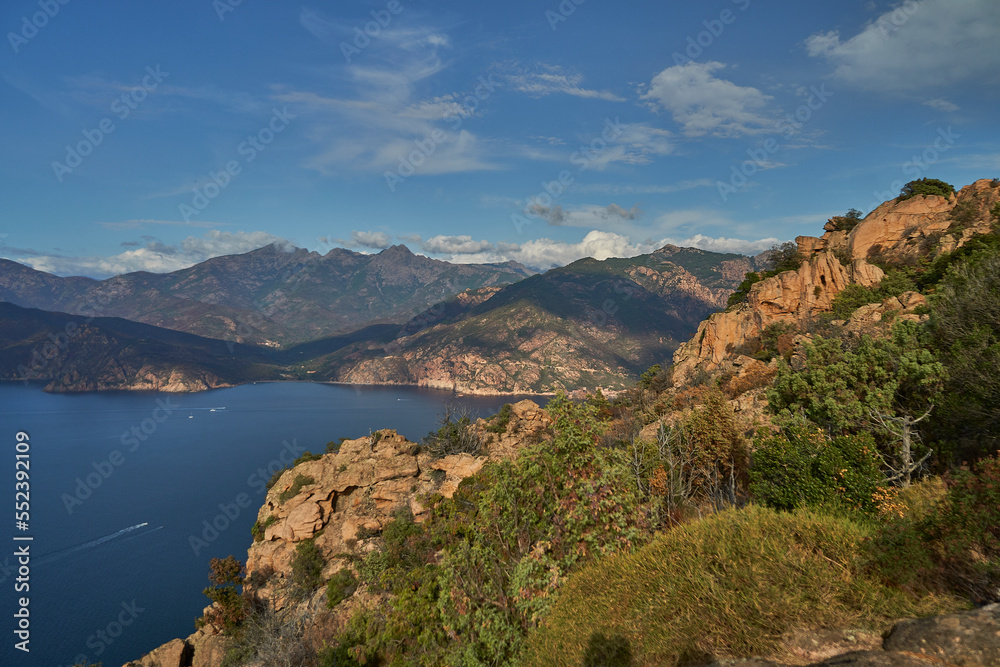 red rocks of Calanche on Corsica