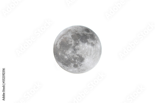 moon on white background