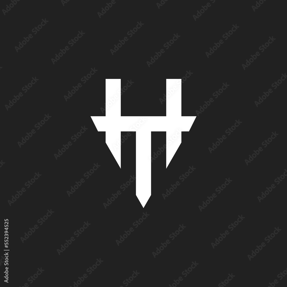 Obraz premium TH monogram logo design inspiration