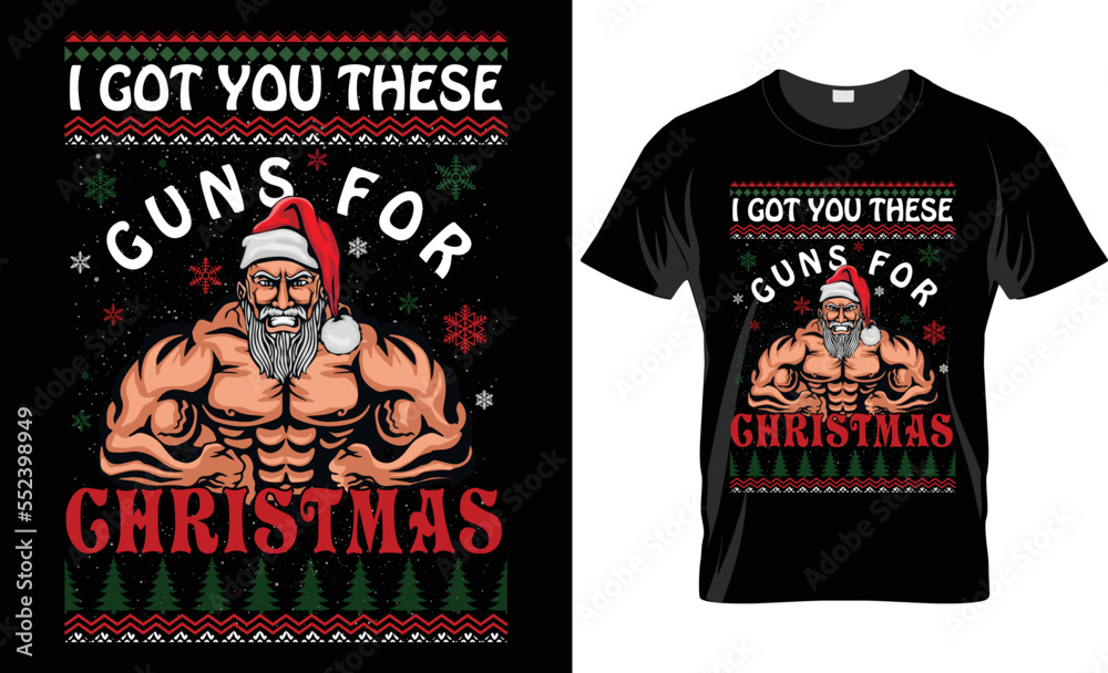 Christmas T-shirt Design Template Christmas T-shirt Design Template