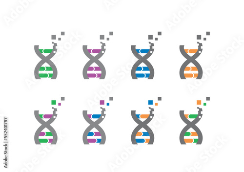DNA double helix vector art 